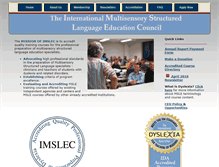 Tablet Screenshot of imslec.org